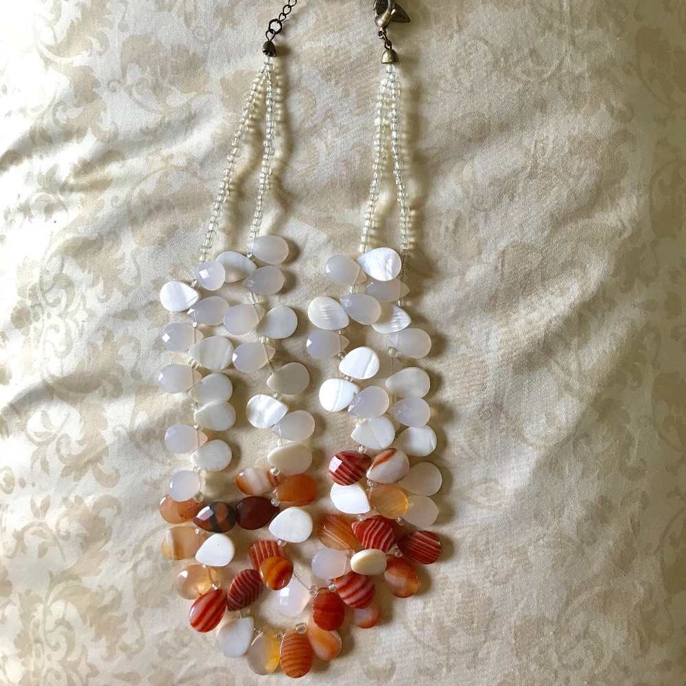 Coldwater Creek Shell & Stone necklace